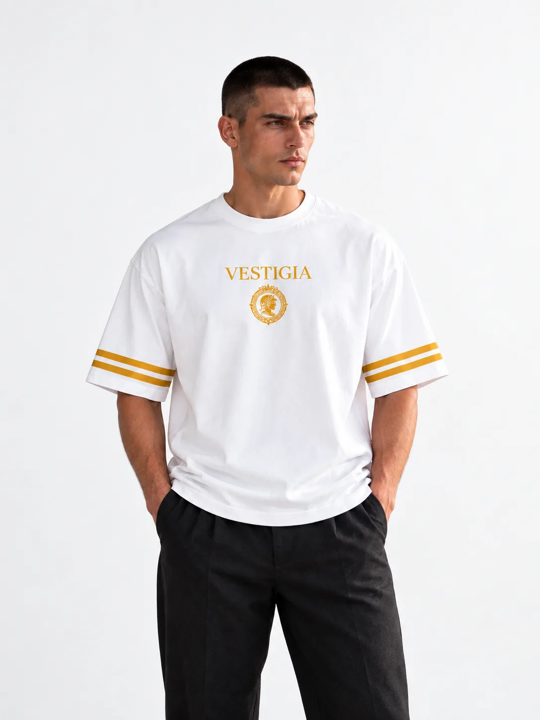 VESTIGIA Aurelius Oversized Tee - White